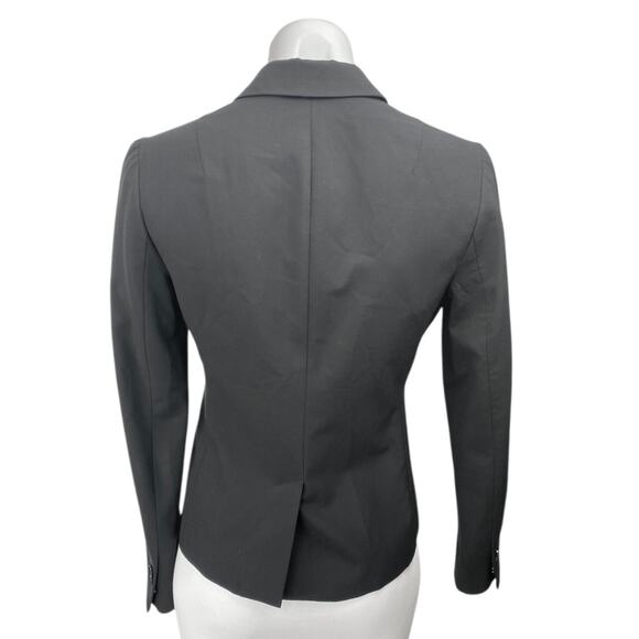 Banana Republic Women's Black Wool Long Sleeve Classic Fit Blazer Coat Jacket 0 - Picture 2 of 4